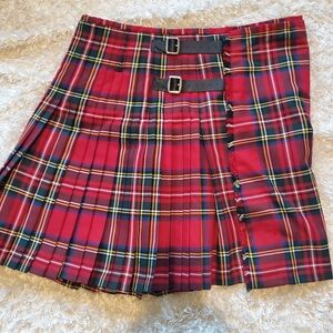 THE KILT By Stewart Royal Men’s size 42in Gents Party Kelt Red Plaid